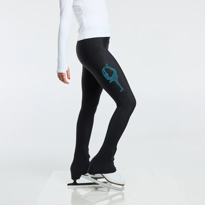 Pantalon de patinage - Biellmann Bleu