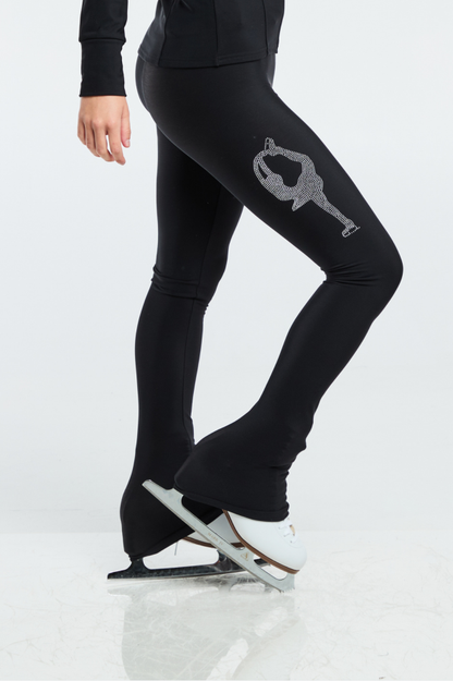 Pantalon de patinage - Biellmann Argent