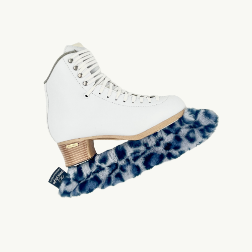 Protège-Lames Fourrure Léopard Bleu